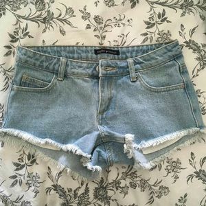 Brandy Melville Denim Low Rose Shorts
